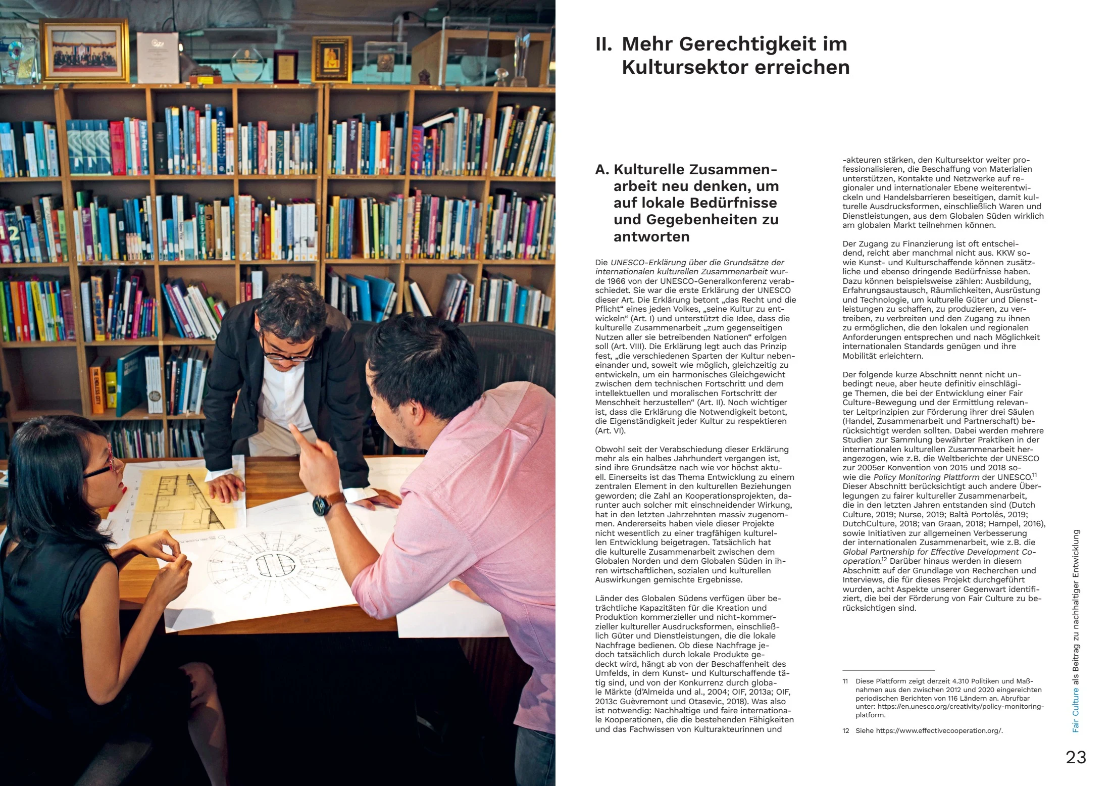 Doppelseite aus der Studie Fair Culture